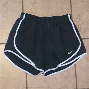 Grey Nike athletic shorts